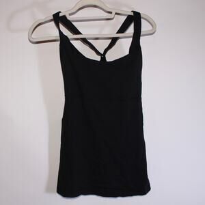 Lululemon Black Tanktop With A Built In Bra